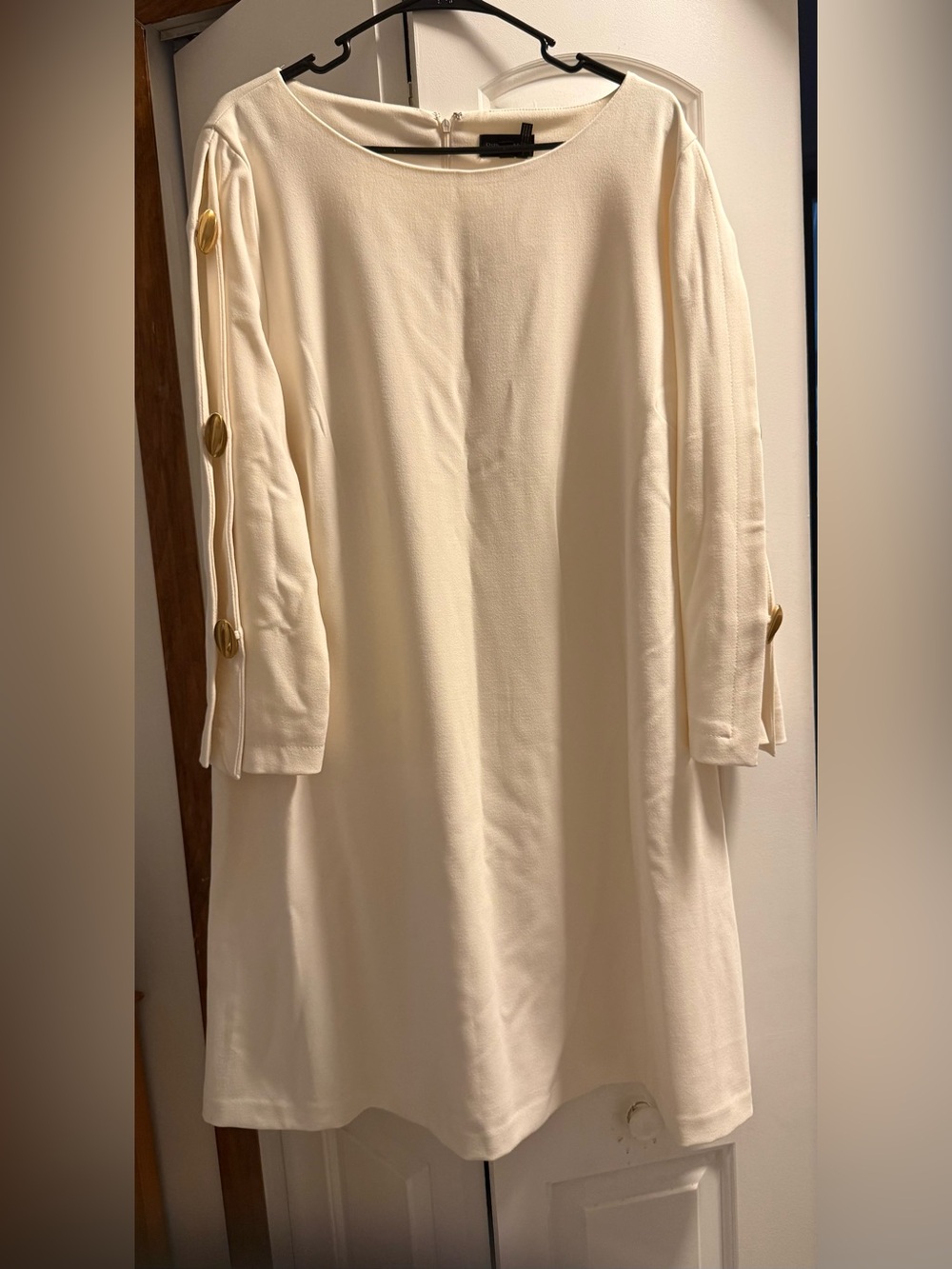Donna Karan Black Label on Cream Fabric - Branded Garment Tags